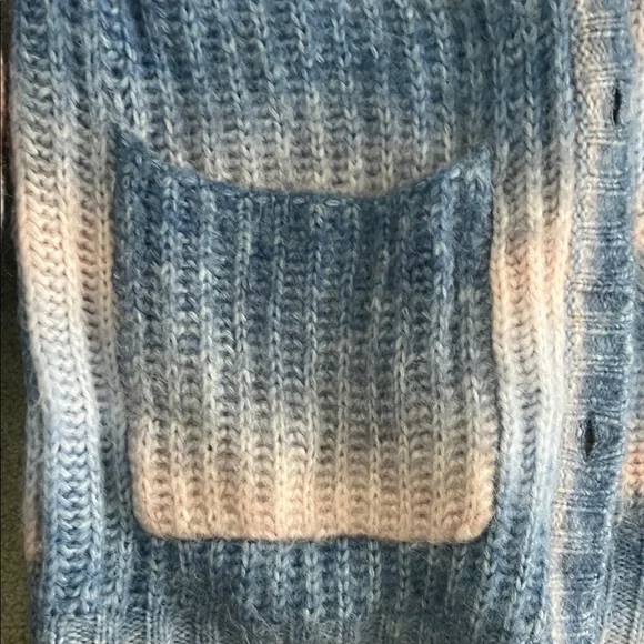 Love and Lemons Blush Purple Multicolor Cardigan Sweater Pockets Wool blend - Picture 4 of 5